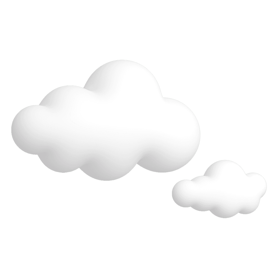 Cloud bottom left